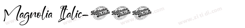 Magnolia Italic字体转换 Magnolia Italic字体转换